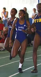 Freshman Kishara George repres...