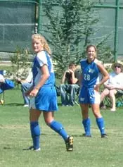 Emily Carter waits on a ball d...