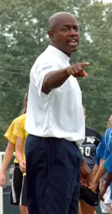 Soccer coach Aston Rhoden and ...