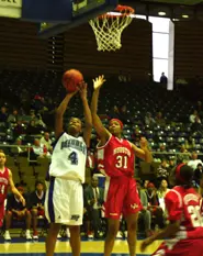 Freshman Krystle Horton goes u...