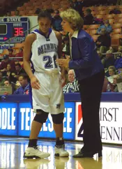 Middle Tennessee forward Tia S...