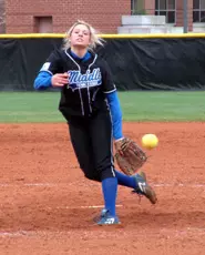 Freshman hurler Ashley Frizzel...