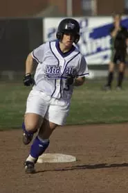 Senior Cortney Mitchell hit he...