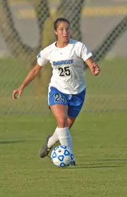 Junior defender Katy Rayburn a...