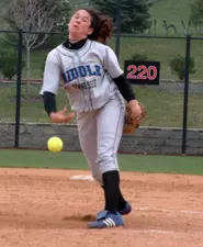 Sophomore Trish White hit the ...