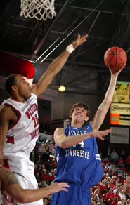 Junior forward Kyle Young puts...