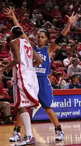 Senior Tia Stovall had seven p...