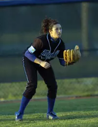 Junior Trish White hit a three...