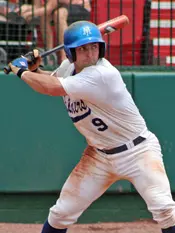 Michael McKenry gets ready to ...