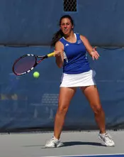 Freshman Stephanie Parkison wo...