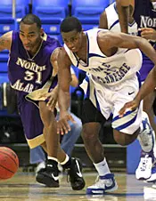 Big second half carries men's basketball to exhibition win