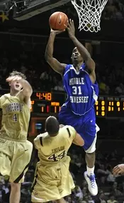 Yates' 22 not enough as Blue Raiders drop 69-65 decision at New Orleans