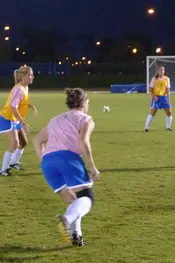 Soccer pulls away late to earn victory to reach double-digit wins