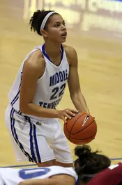 Clark proves unstoppable as Blue Raiders clinch division tie