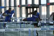 Hurdlers Roscoe Payne (Left) a...