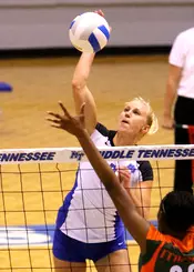 Volleyball preparing for Senior Weekend