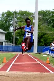 Track teams split this weekend