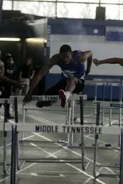 Roscoe Payne won the 55 meter ...