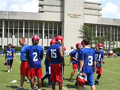 Racer Football Hosts Passing Camp Image