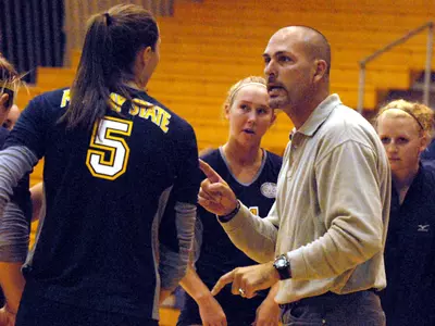 Volleyball Falls At Tech 3-1 Image