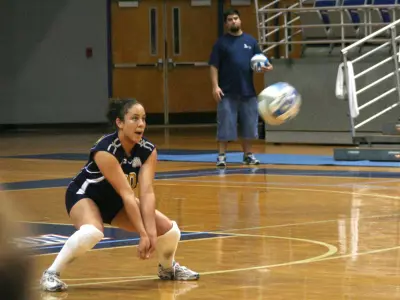Volleyball Battles Mississippi State In 3-0 Loss Image