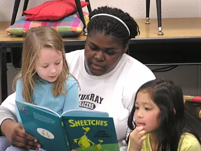 MSU Student Athletes Participate in Reading & Recess Program Image