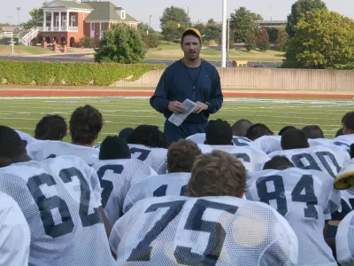 Football Earns Off Day With Physical Sunday Practice Image