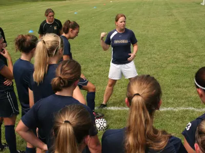 MSU Soccer Team Builds Before Mercer Exhibition Image