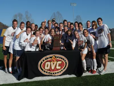 Racers win OVC Soccer Tournament With 4-0 Victory Over Golden Eagles Image