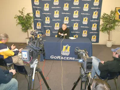 The Stretch Run - Kennedy Has Weekly Media Meeting Image