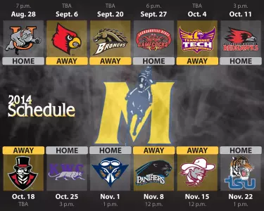 Football Schedule Graphic
