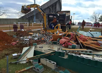 Press Box Demolition