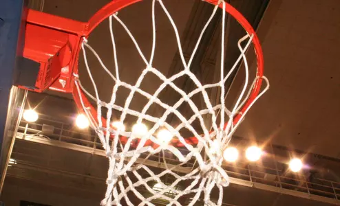 Basketball goal and net
