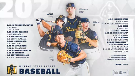 Baseball schedule graphic