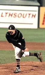 Chris George pitched his first complete game for the Tigers on Saturday.