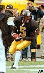 Missouri cornerback <br>Carlos Posey scores<br> a touchdown after a <br>61-yard interception return <br>during Sat. 38-14 win <br>over Colorado.