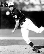 Justin Stine hurled his first complete game of the season on Friday.