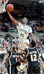 Albert White's 23 points<br>lead Missouri to a win<br>over the Longhorns.