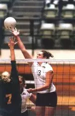 Sophomore Lisa Morris lead the Tigers with 14 kills in the loss to NU