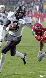 Darius Outlaw ran for one touchdown, passed for another in the 39-20 loss to Iowa State.