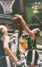 Amanda Lassiter recorded her second double-double of the season.
