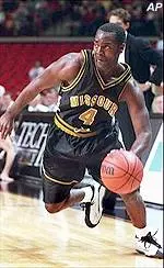 Missouri's Clarence Gilbert drives baseline in the first half of Tuesday's 86-76 victory over Texas Tech.