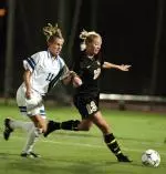 Midfielder Lacy Moore played valuable minutes against the Jayhawks.