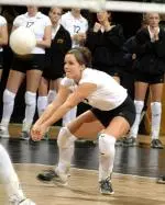 Senior Katie Sowers was named the Big 12 Defensive Specialist of the year on Sunday