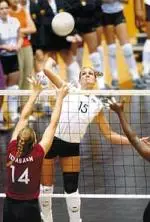 Junior Christi Myers put down a team-high 22 kills in the Tigers four game loss at Illinois