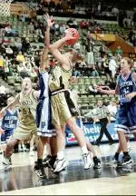 Junior Wendy Okeson came off the bench to spark the Tigers' winning rally.