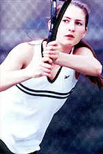 Kristina Olshanskaya recorded a win Saturday for Missouri