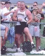 Sophomore Christian Cantwell has qualified in both the shot put (62-10) and discus (194-7) for the Tigers this season.