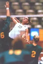 Christi Myers had 11 kills and six digs against the the Owls