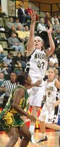 Natalie Bright's career-high 27 points powered the Tigers past Kansas, 66-48.